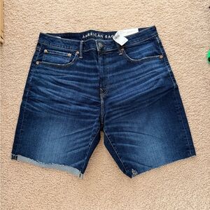 American Eagle Outfitters Men’s Deep Blue Denim Jean Shorts
